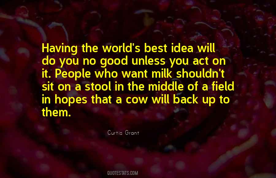 Quotes About Having A Good Idea #758824