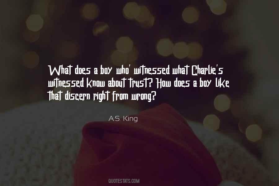 Know Right From Wrong Quotes #39204