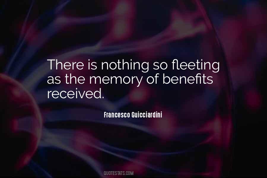 Fleeting Memory Quotes #1812851