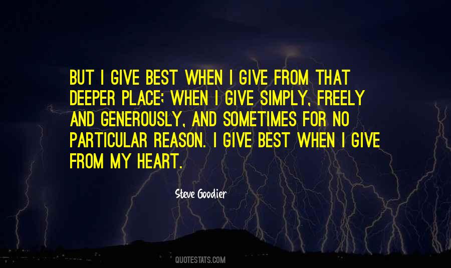 Quotes About Having A Generous Heart #215820