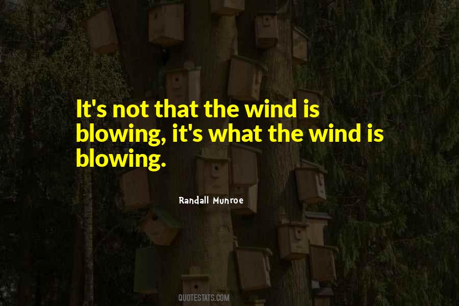 Wind Is Blowing Quotes #757478