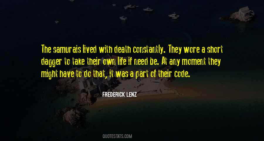 Code Of The Samurai Quotes #1559401