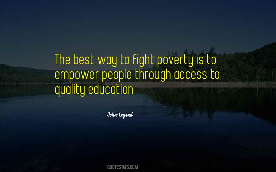 Fighting Poverty Quotes #1064054