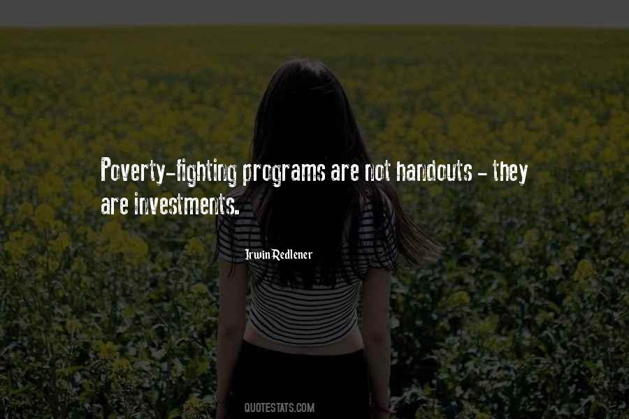 Fighting Poverty Quotes #562163