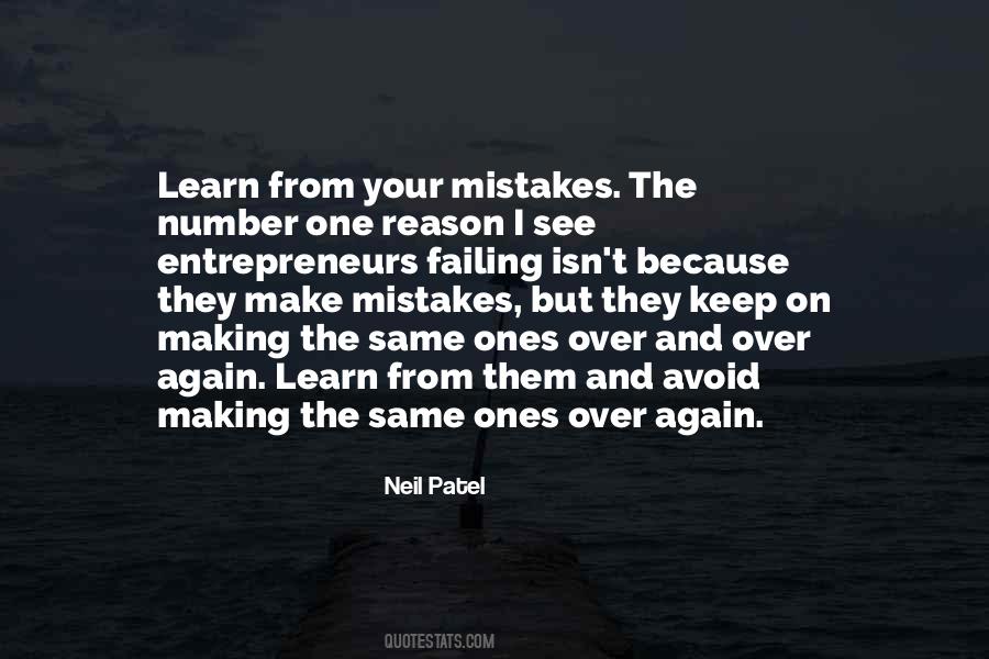 Make Mistakes And Learn From Them Quotes #346265