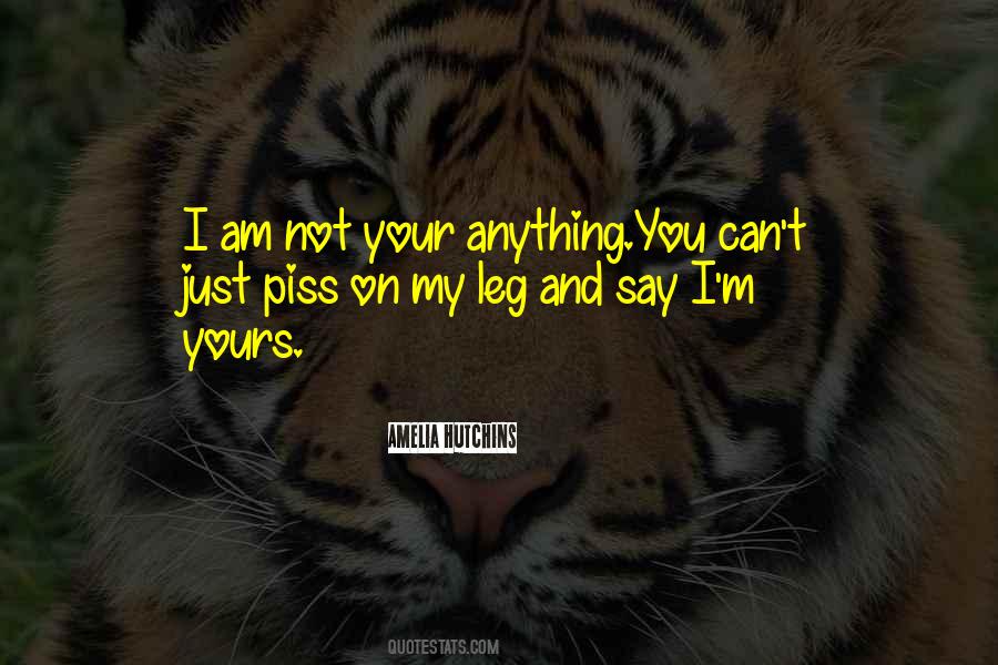 I Am Not Your Quotes #397514