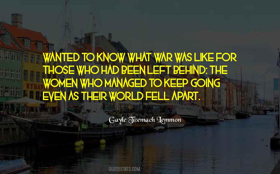 World Fell Apart Quotes #1765580