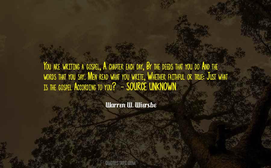 What You Say And What You Do Quotes #200116