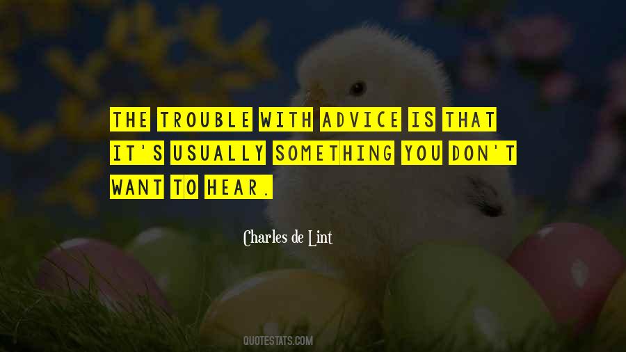 Trouble With You Quotes #35387