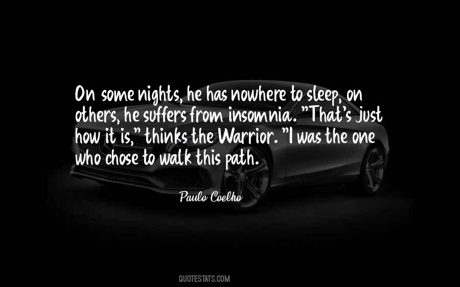 Nights Without Sleep Quotes #72229