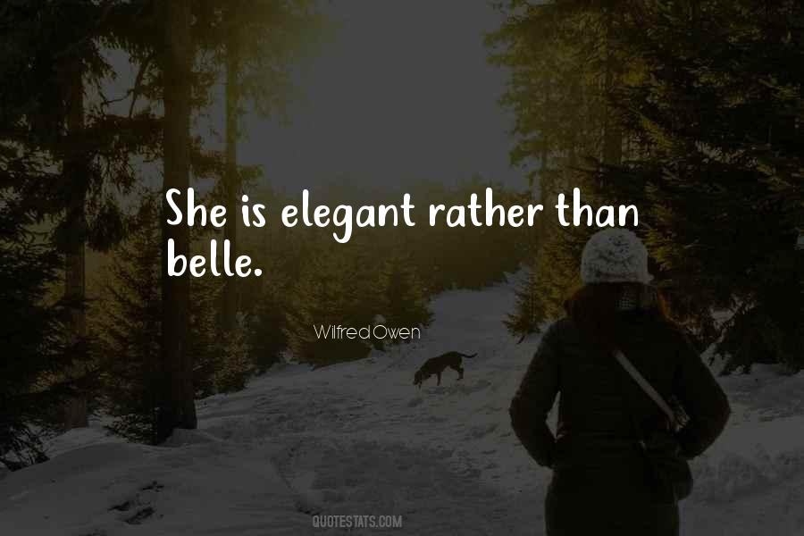 She Is Elegant Quotes #437994