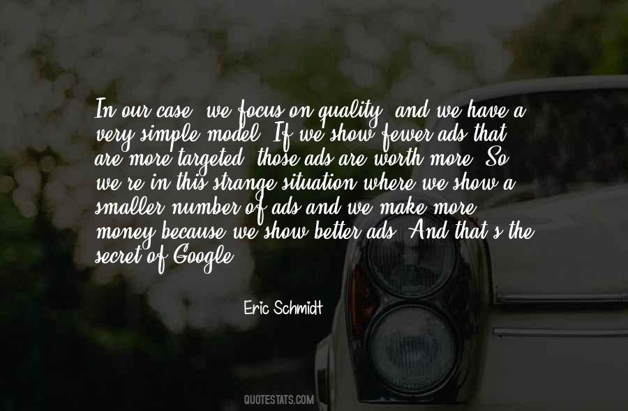Focus On Quality Quotes #530936
