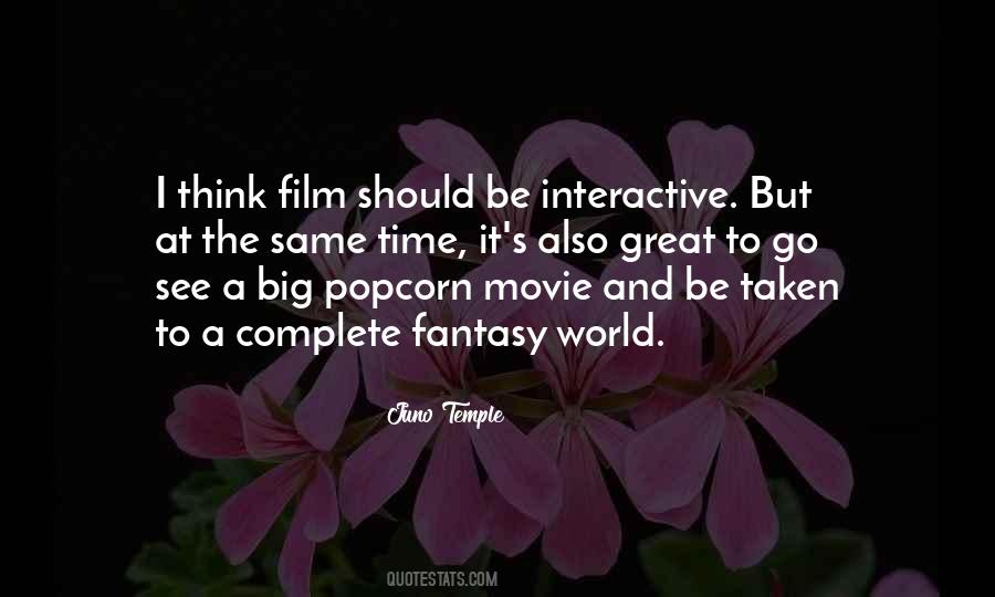 Movie Popcorn Quotes #1075866