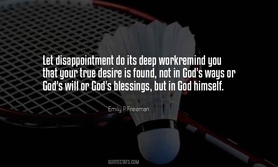 Disappointment God Quotes #62025