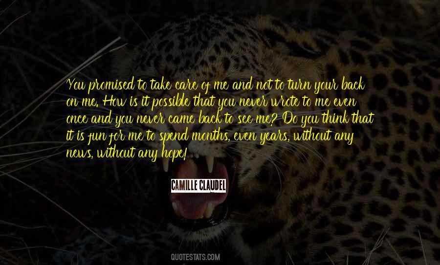 Your Care For Me Quotes #1818466