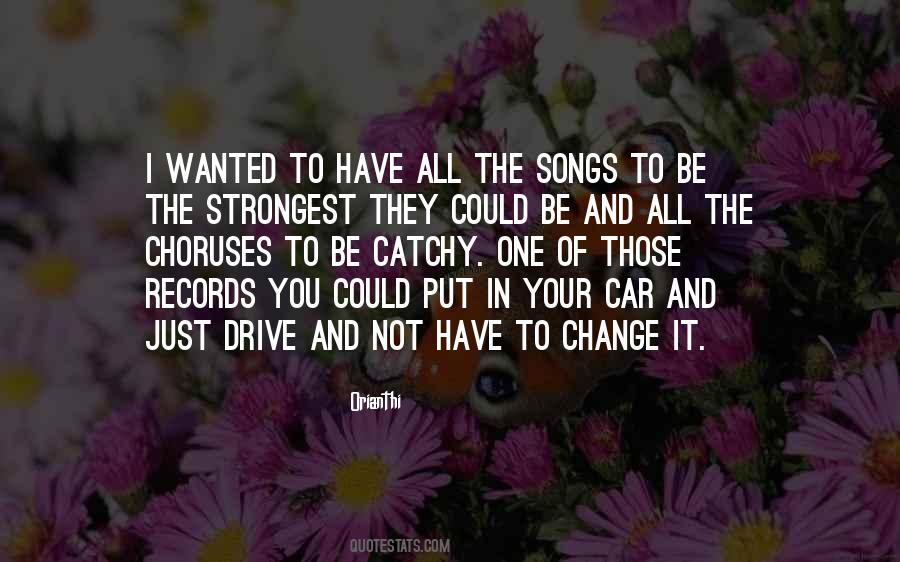 Car Song Quotes #1508695