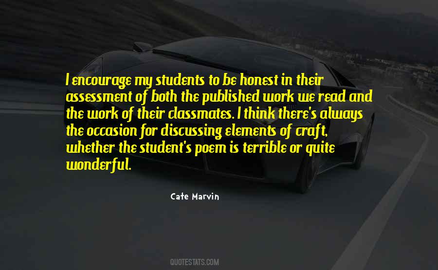 Student Work Quotes #218481
