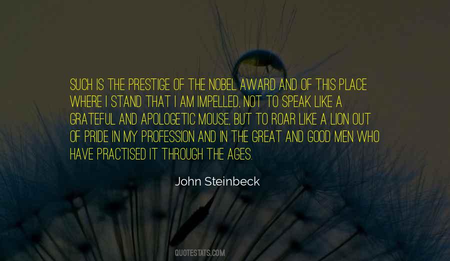 Pride Is Not Good Quotes #638570