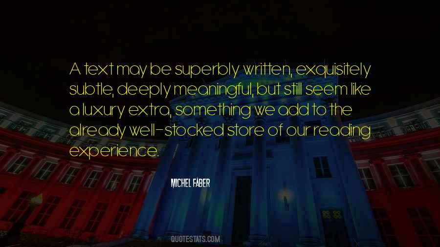 Meaningful Experience Quotes #1851797