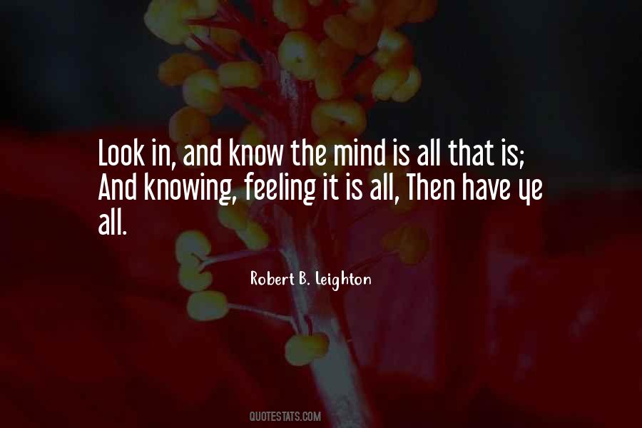 Quotes About Knowing Your Feelings #827939