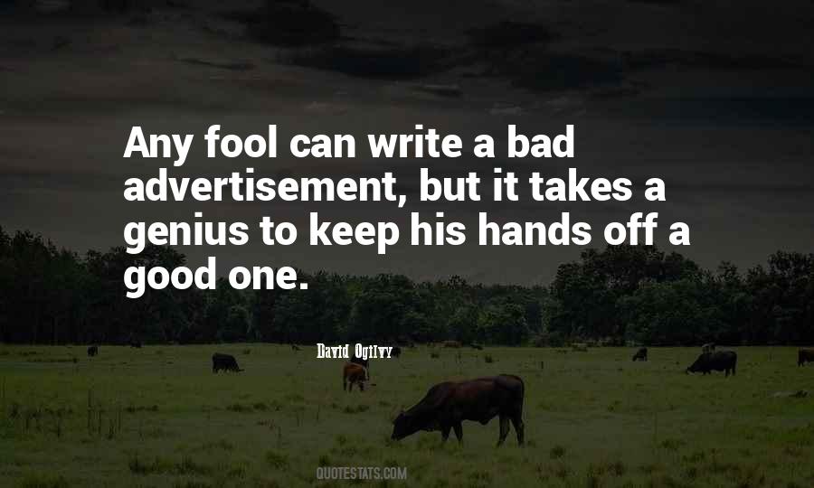 Genius Fool Quotes #1575865