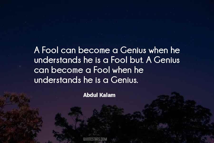 Genius Fool Quotes #866271