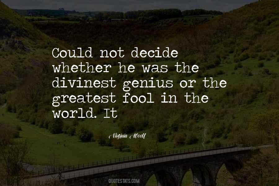 Genius Fool Quotes #929