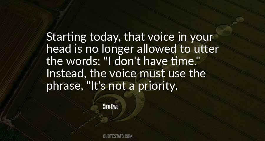Not A Priority Quotes #1569105