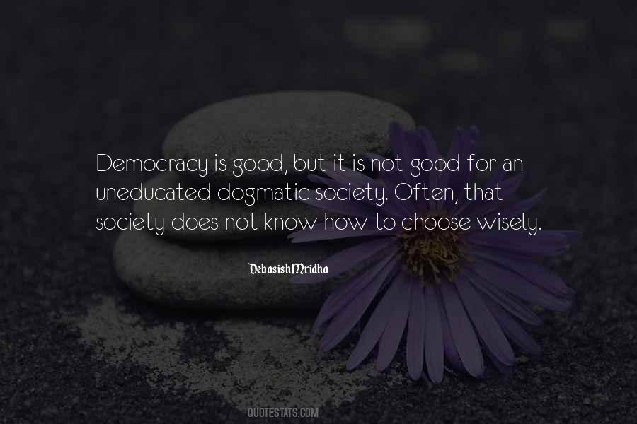 Good Democracy Quotes #860983