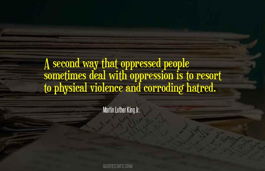 Quotes About Hatred And Violence #1037127