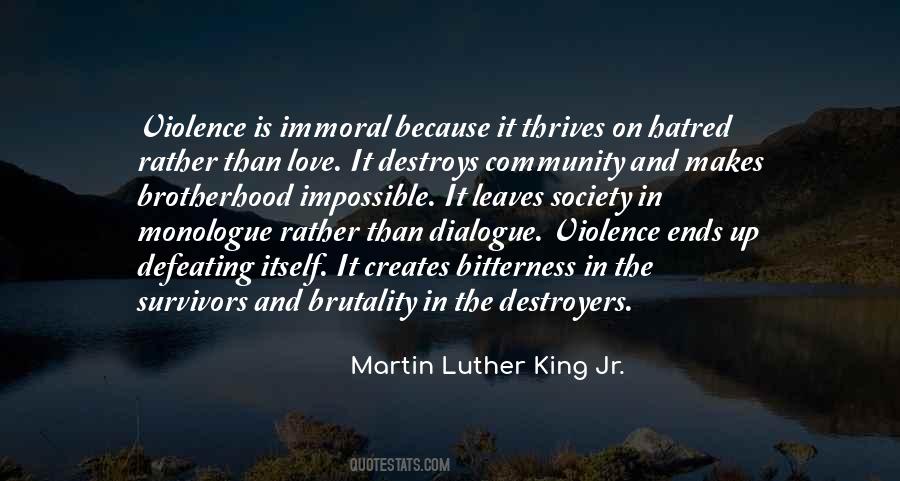 Quotes About Hatred And Violence #1643034