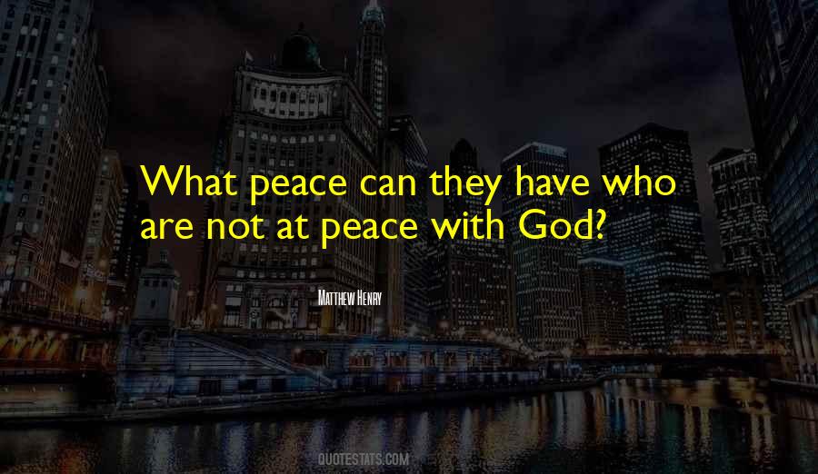 At Peace With God Quotes #1587766