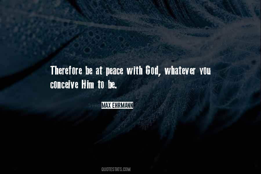 At Peace With God Quotes #1623713