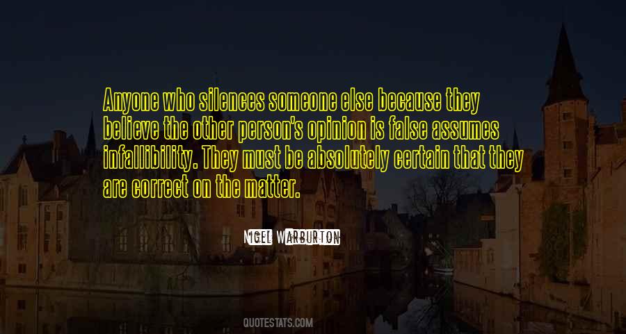 Correct Person Quotes #1619225