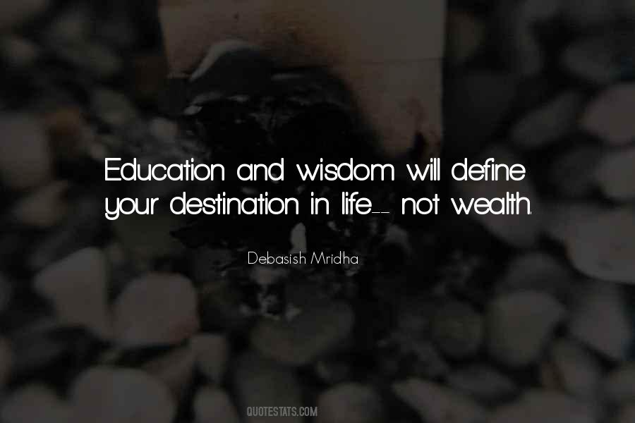 Education And Wealth Quotes #1405249