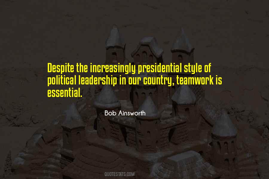 Teamwork Is Quotes #1835948