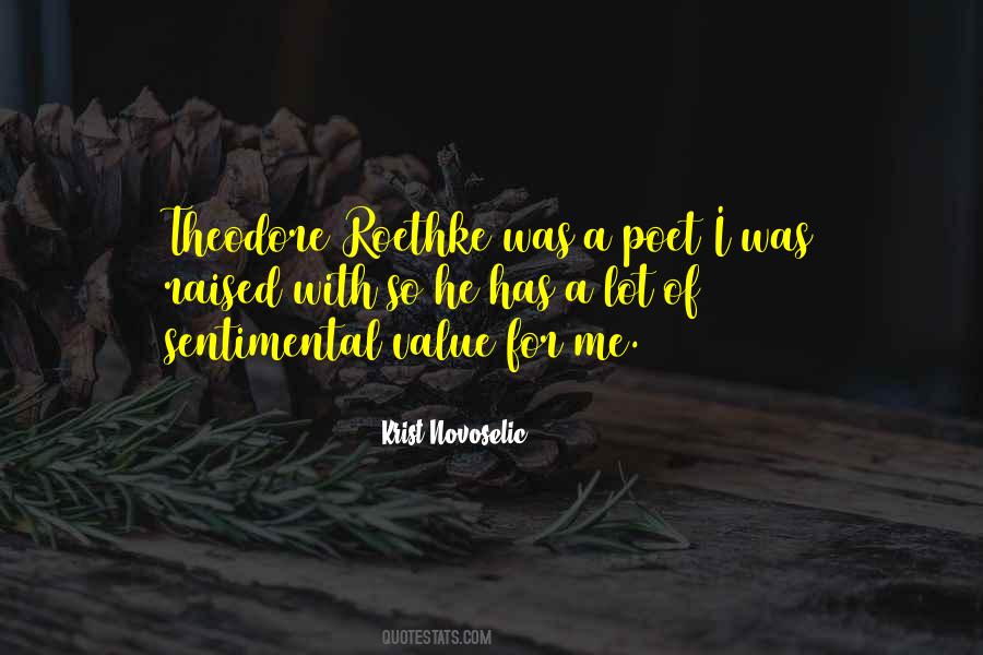 Things With Sentimental Value Quotes #1804591