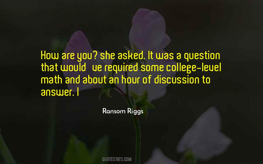 Math Question Quotes #275625