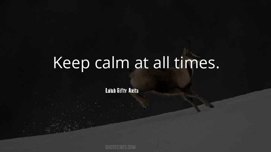 Keep Calm And Be Yourself Quotes #94750