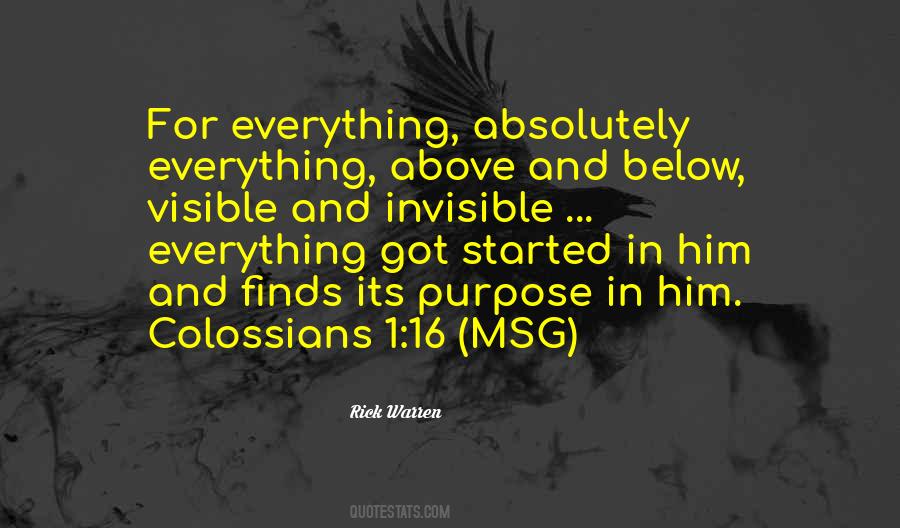 Quotes About Purpose In Everything #1187290