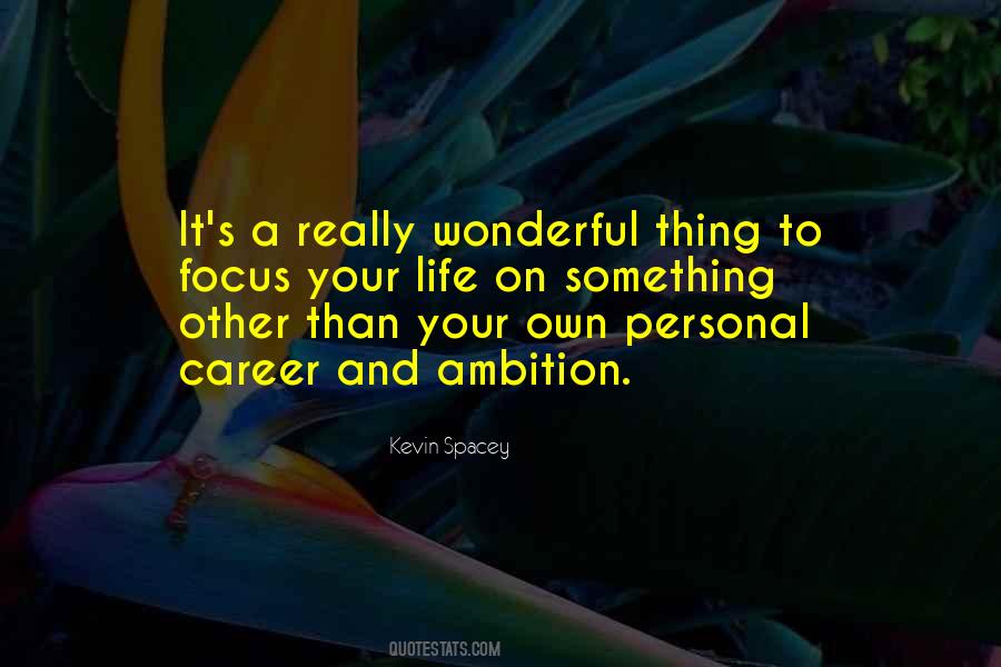 Focus On My Career Quotes #1486023
