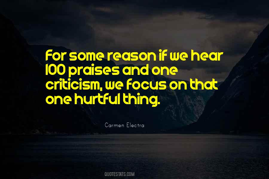 Focus On One Thing Quotes #83357