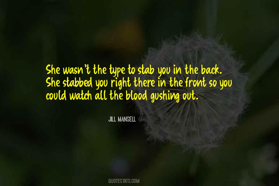 Stab Back Quotes #203341