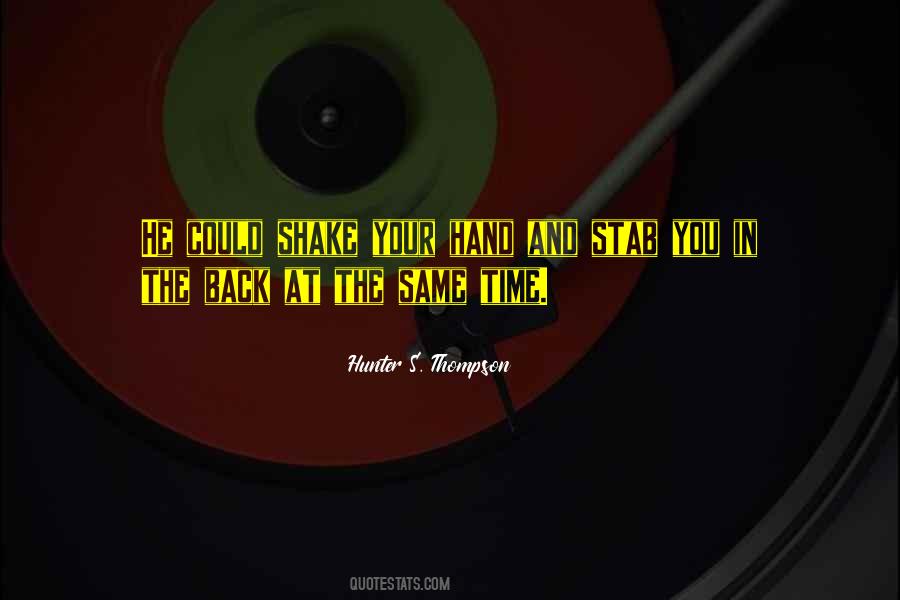 Stab Back Quotes #757267