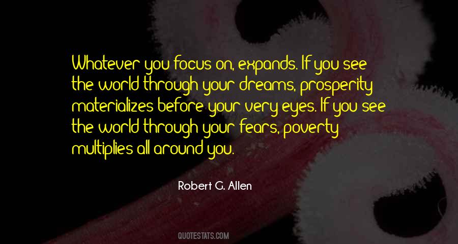 Focus On Your Dreams Quotes #1860618