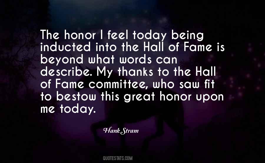 Quotes About The Hall Of Fame #1303786