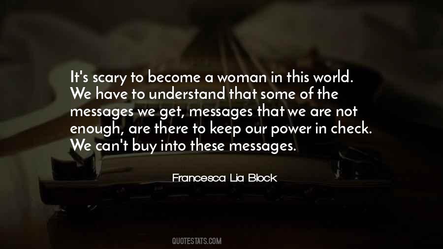 Scary Woman Quotes #1724087