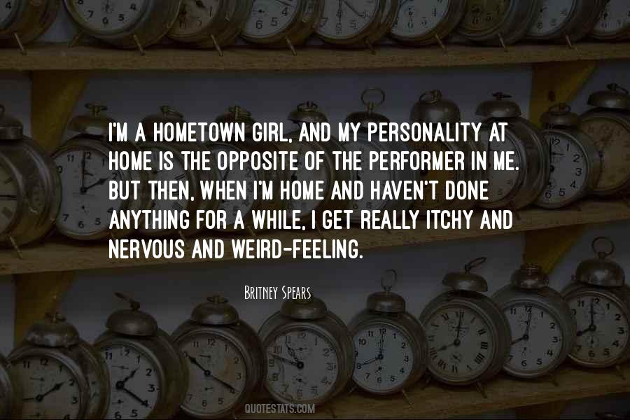 Feeling For A Girl Quotes #1418997