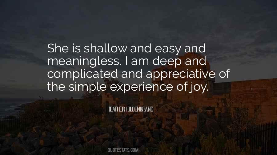 Simple And Deep Quotes #37868