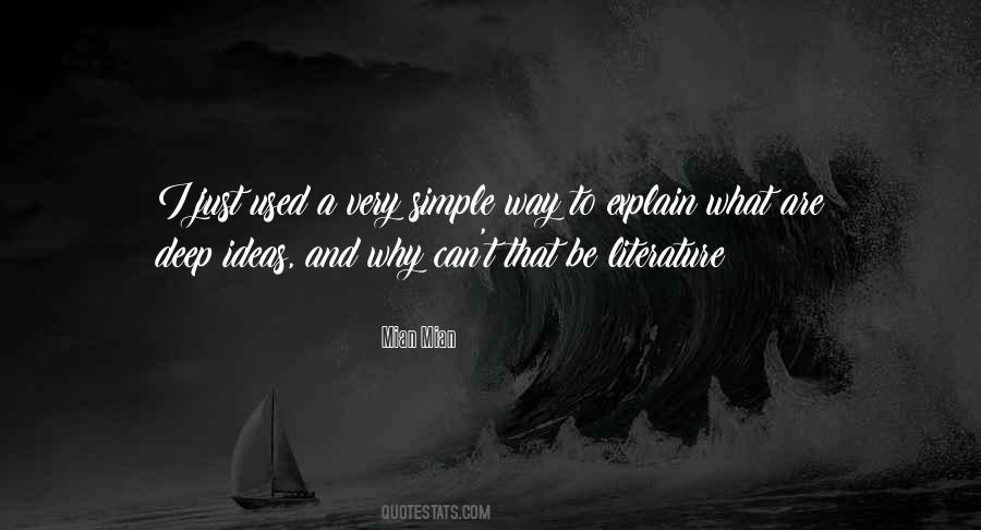 Simple And Deep Quotes #441114